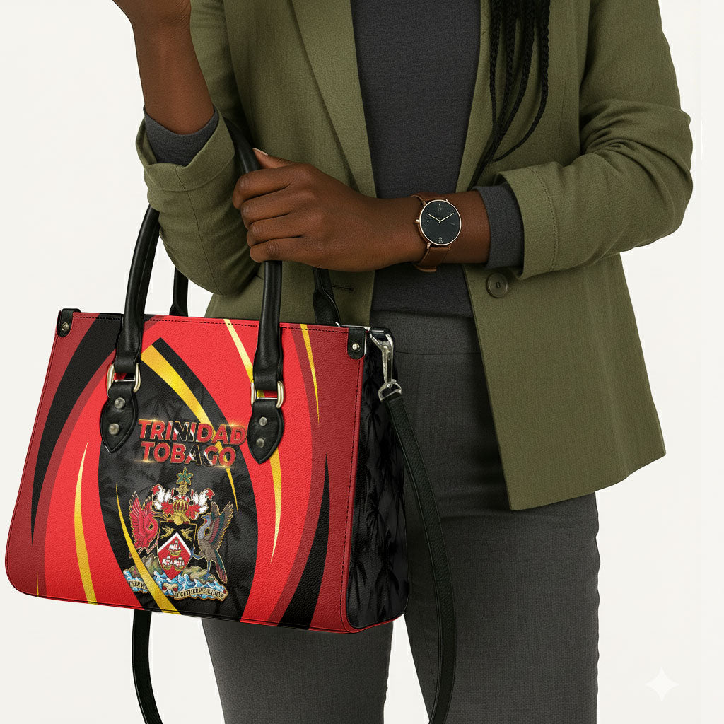 Trinidad And Tobago Independence Day Leather Bag Two Islands One Nation Endless Pride
