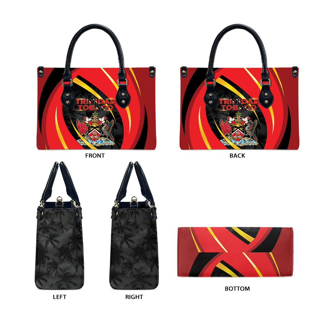 Trinidad And Tobago Independence Day Leather Bag Two Islands One Nation Endless Pride