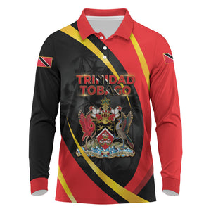 Trinidad And Tobago Independence Day Long Sleeve Polo Shirt Two Islands One Nation Endless Pride