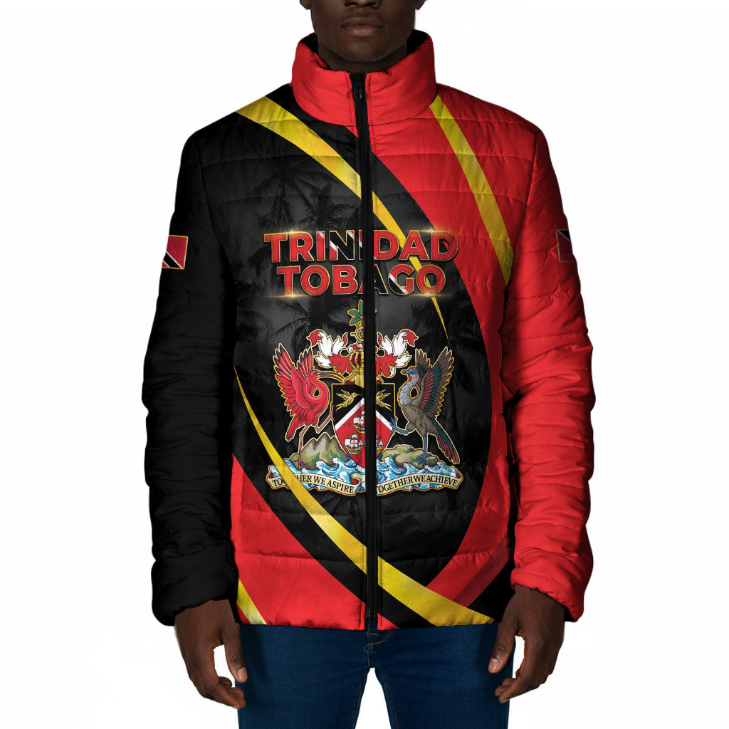 Trinidad And Tobago Independence Day Padded Jacket Two Islands One Nation Endless Pride