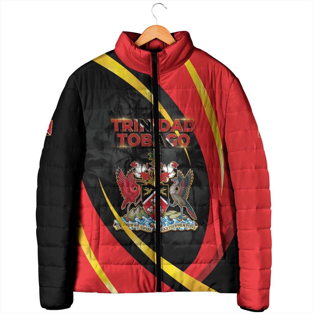 Trinidad And Tobago Independence Day Padded Jacket Two Islands One Nation Endless Pride
