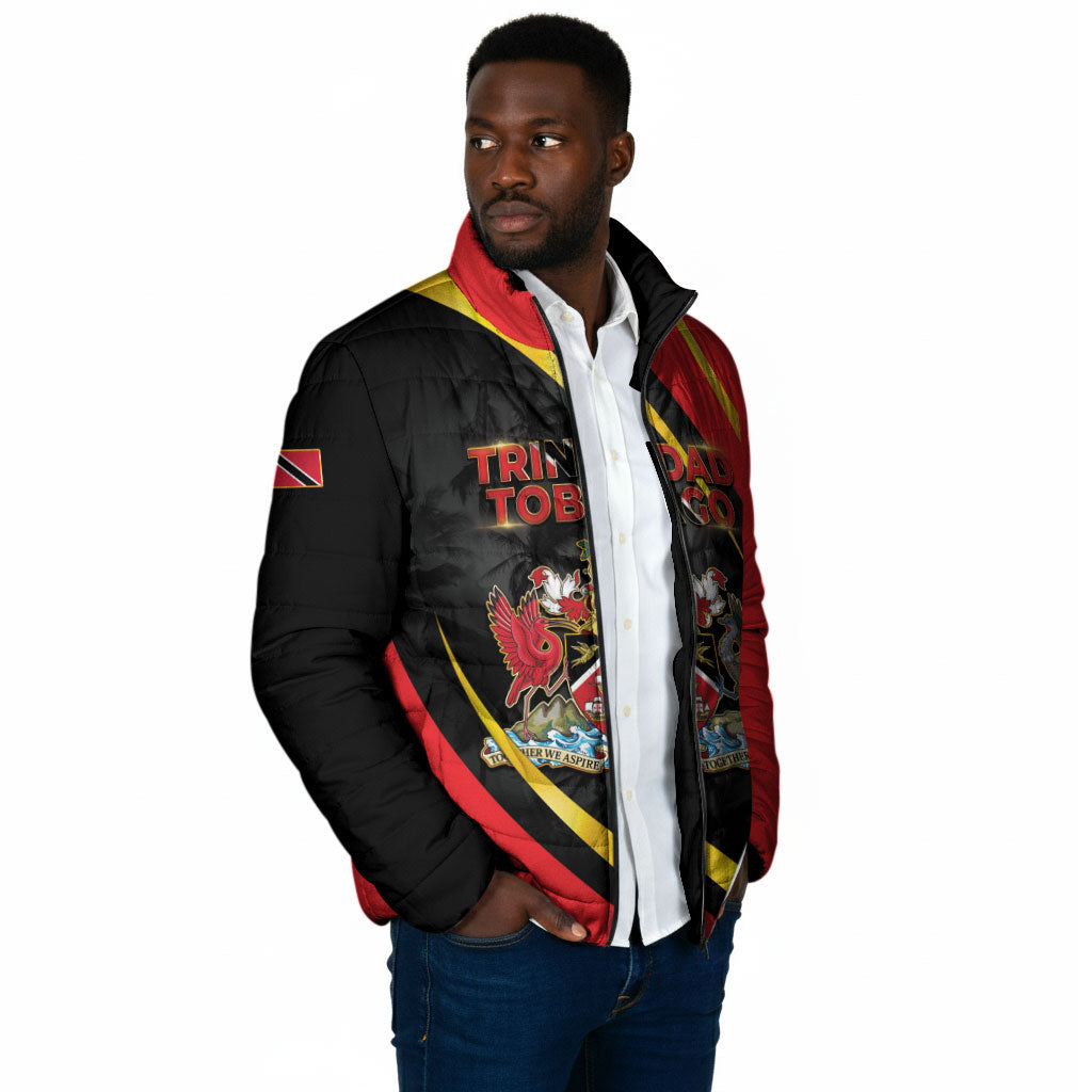 Trinidad And Tobago Independence Day Padded Jacket Two Islands One Nation Endless Pride