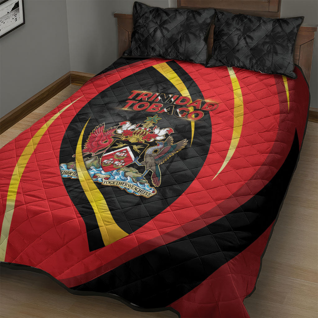 Trinidad And Tobago Independence Day Quilt Bed Set Two Islands One Nation Endless Pride