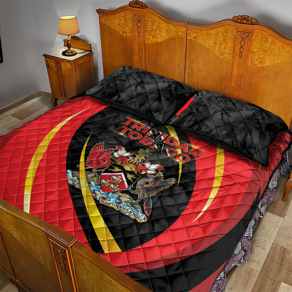 Trinidad And Tobago Independence Day Quilt Bed Set Two Islands One Nation Endless Pride