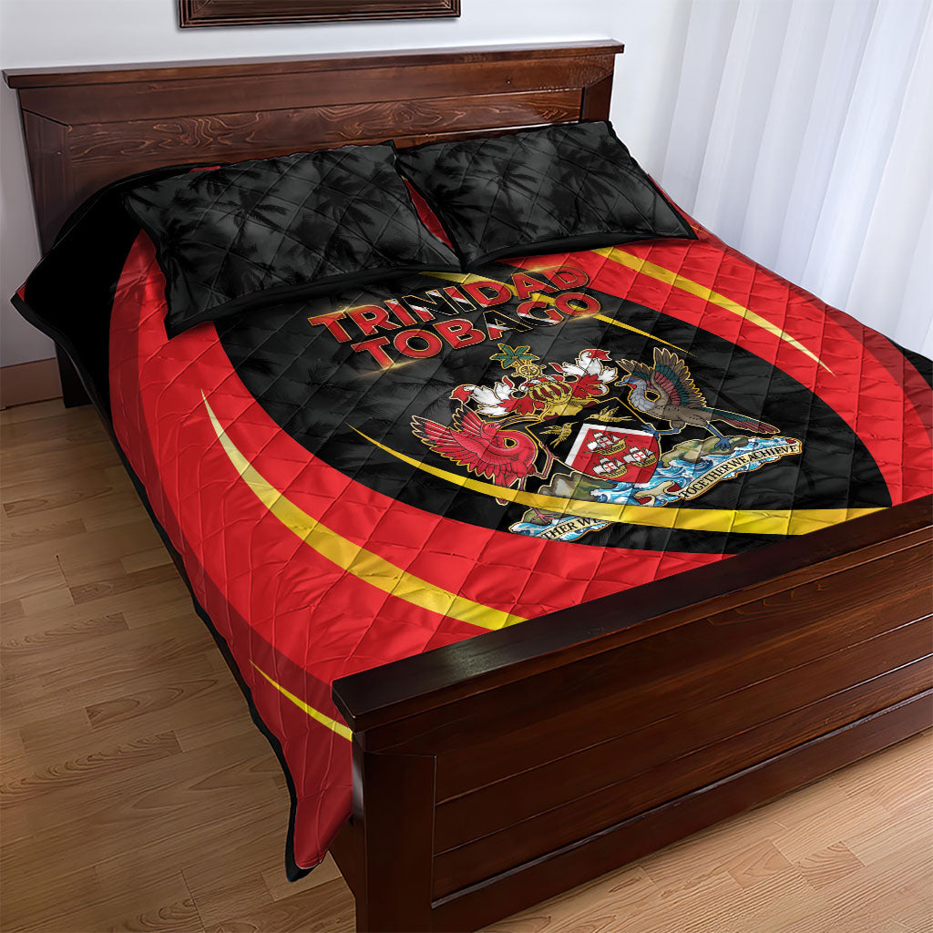 Trinidad And Tobago Independence Day Quilt Bed Set Two Islands One Nation Endless Pride