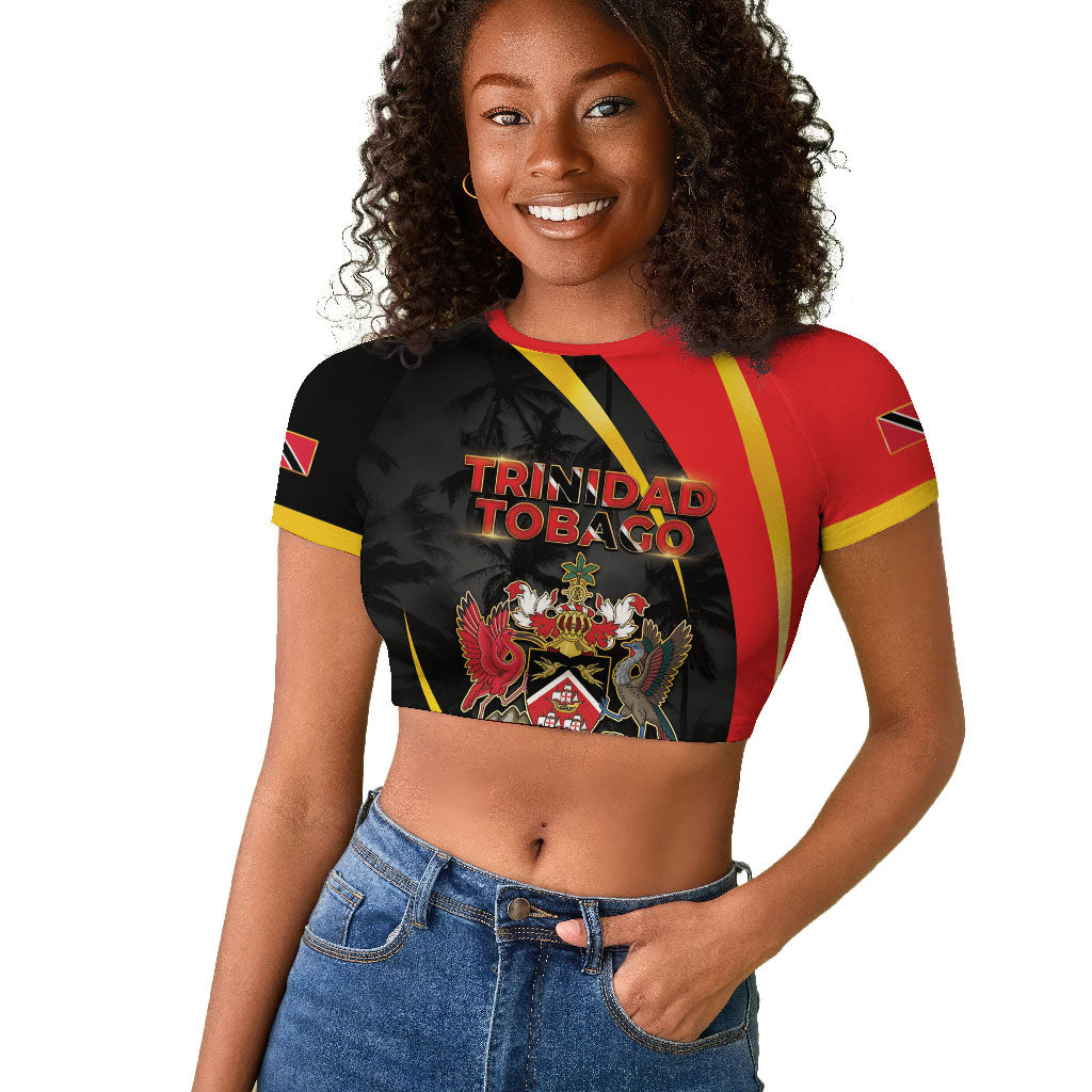 Trinidad And Tobago Independence Day Raglan Cropped T shirt Two Islands One Nation Endless Pride