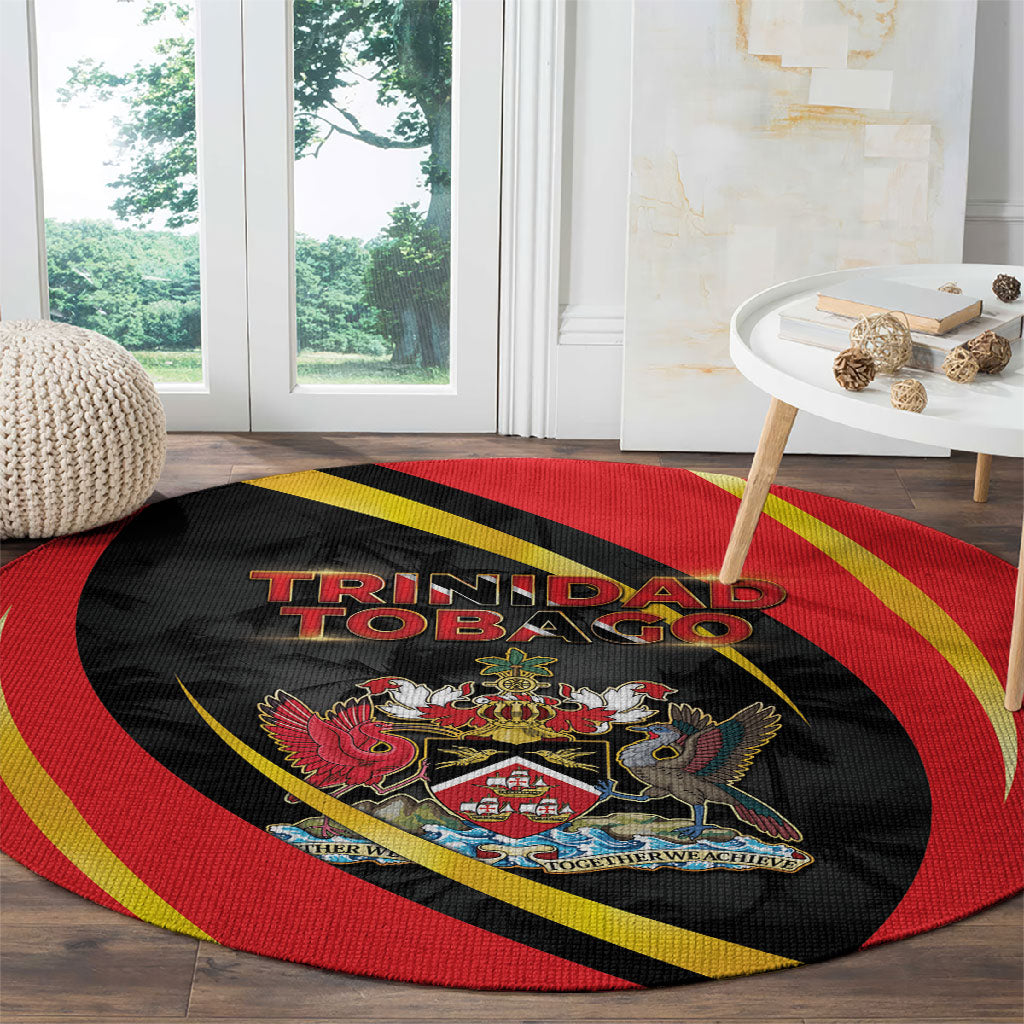 Trinidad And Tobago Independence Day Round Carpet Two Islands One Nation Endless Pride