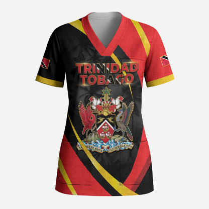 Trinidad And Tobago Independence Day Scrub Top Two Islands One Nation Endless Pride