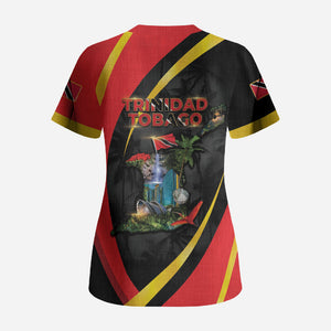 Trinidad And Tobago Independence Day Scrub Top Two Islands One Nation Endless Pride