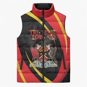 Trinidad And Tobago Independence Day Sleeveless Puffer Jacket Two Islands One Nation Endless Pride