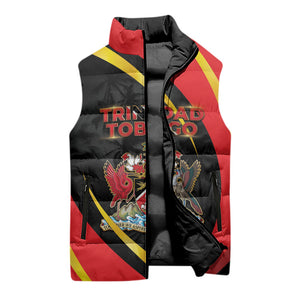 Trinidad And Tobago Independence Day Sleeveless Puffer Jacket Two Islands One Nation Endless Pride