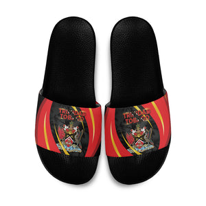 Trinidad And Tobago Independence Day Slide Sandals Two Islands One Nation Endless Pride
