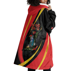 Trinidad And Tobago Independence Day Wearable Blanket Hoodie Two Islands One Nation Endless Pride