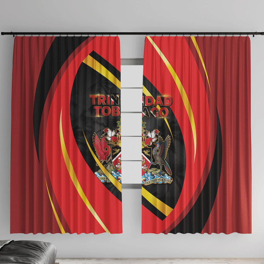 Trinidad And Tobago Independence Day Window Curtain Two Islands One Nation Endless Pride