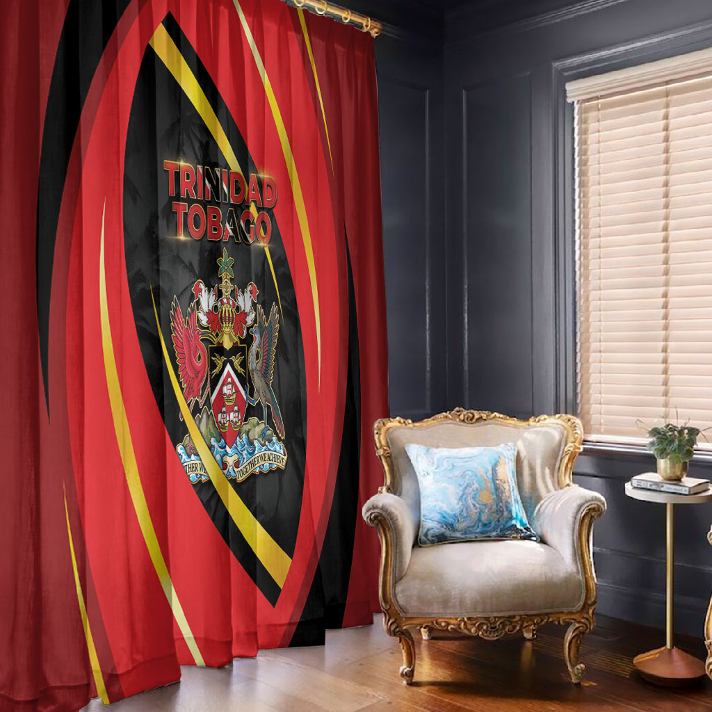 Trinidad And Tobago Independence Day Window Curtain Two Islands One Nation Endless Pride