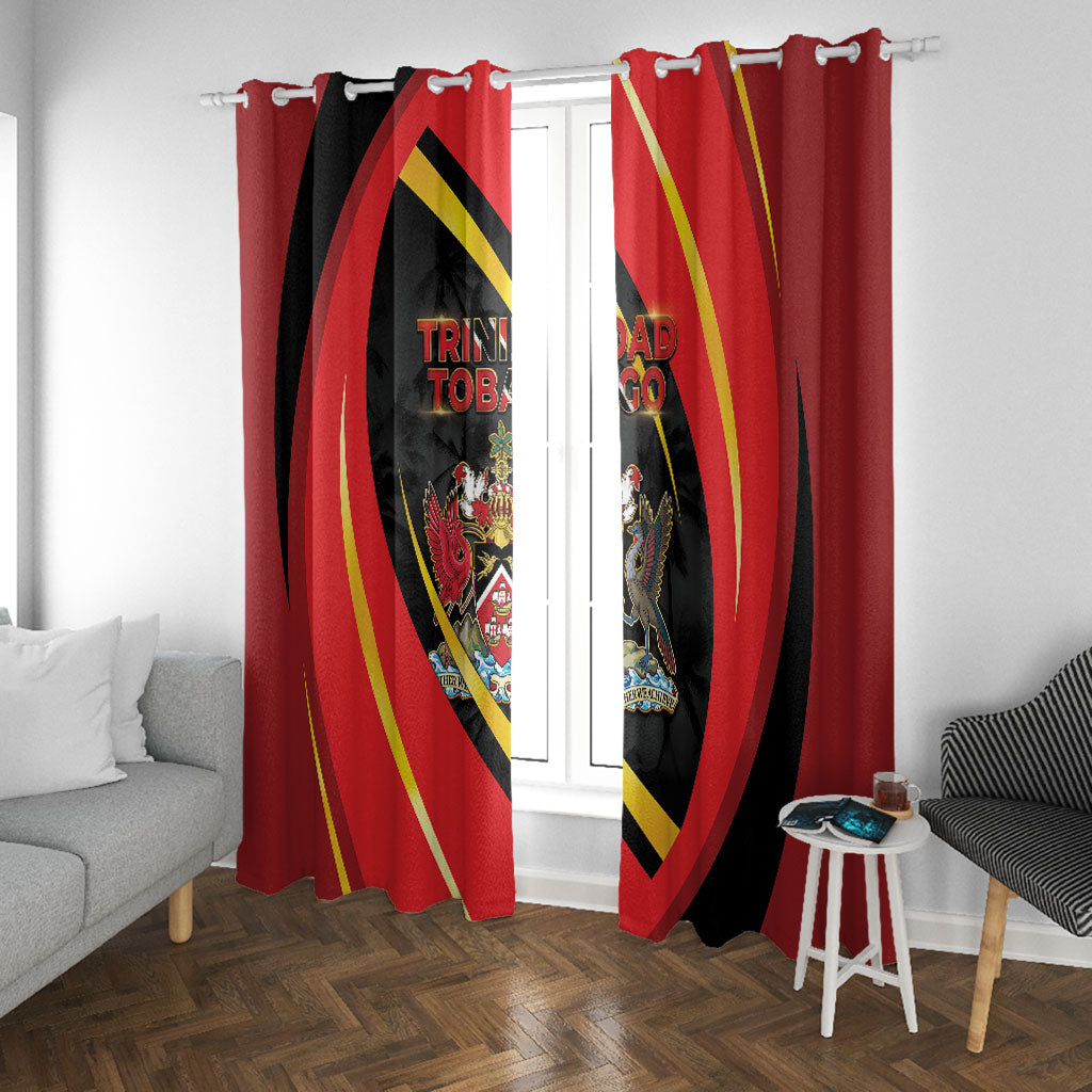 Trinidad And Tobago Independence Day Window Curtain Two Islands One Nation Endless Pride