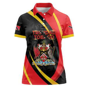 Trinidad And Tobago Independence Day Women Polo Shirt Two Islands One Nation Endless Pride
