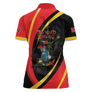Trinidad And Tobago Independence Day Women Polo Shirt Two Islands One Nation Endless Pride