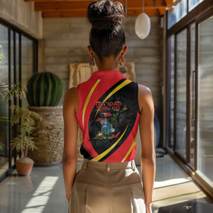Trinidad And Tobago Independence Day Women Sleeveless Polo Shirt Two Islands One Nation Endless Pride
