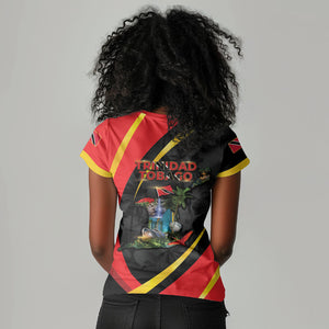Trinidad And Tobago Independence Day Women V-Neck T-Shirt Two Islands One Nation Endless Pride