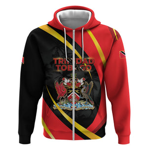 Trinidad And Tobago Independence Day Zip Hoodie Two Islands One Nation Endless Pride