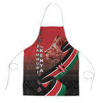 Jamhuri Ya Kenya Apron Patriotic Lion With Flag