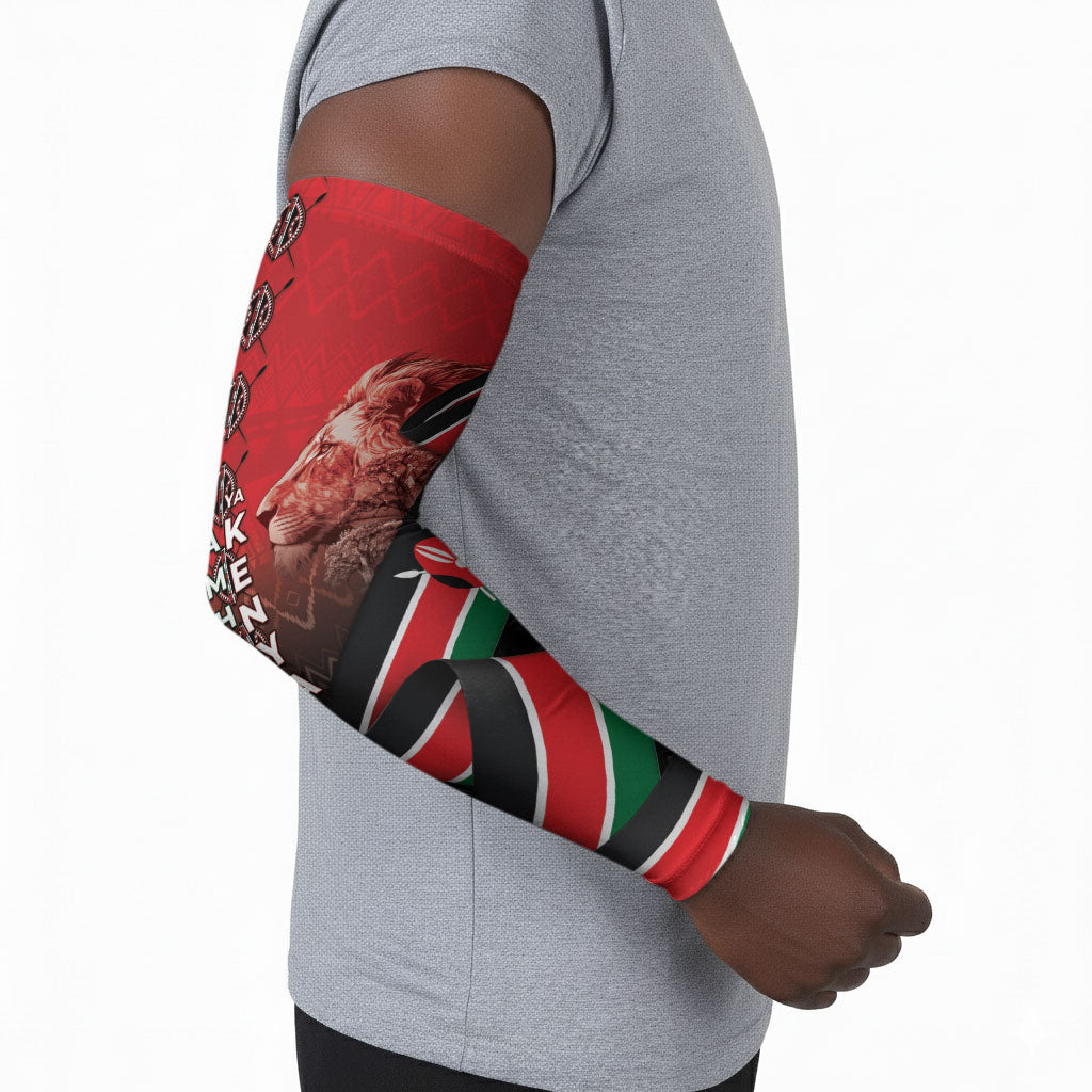 Jamhuri Ya Kenya Arm Sleeves Patriotic Lion With Flag