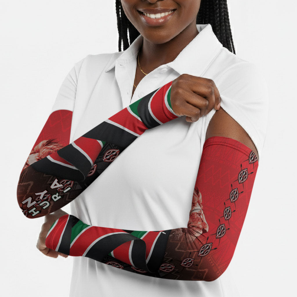 Jamhuri Ya Kenya Arm Sleeves Patriotic Lion With Flag