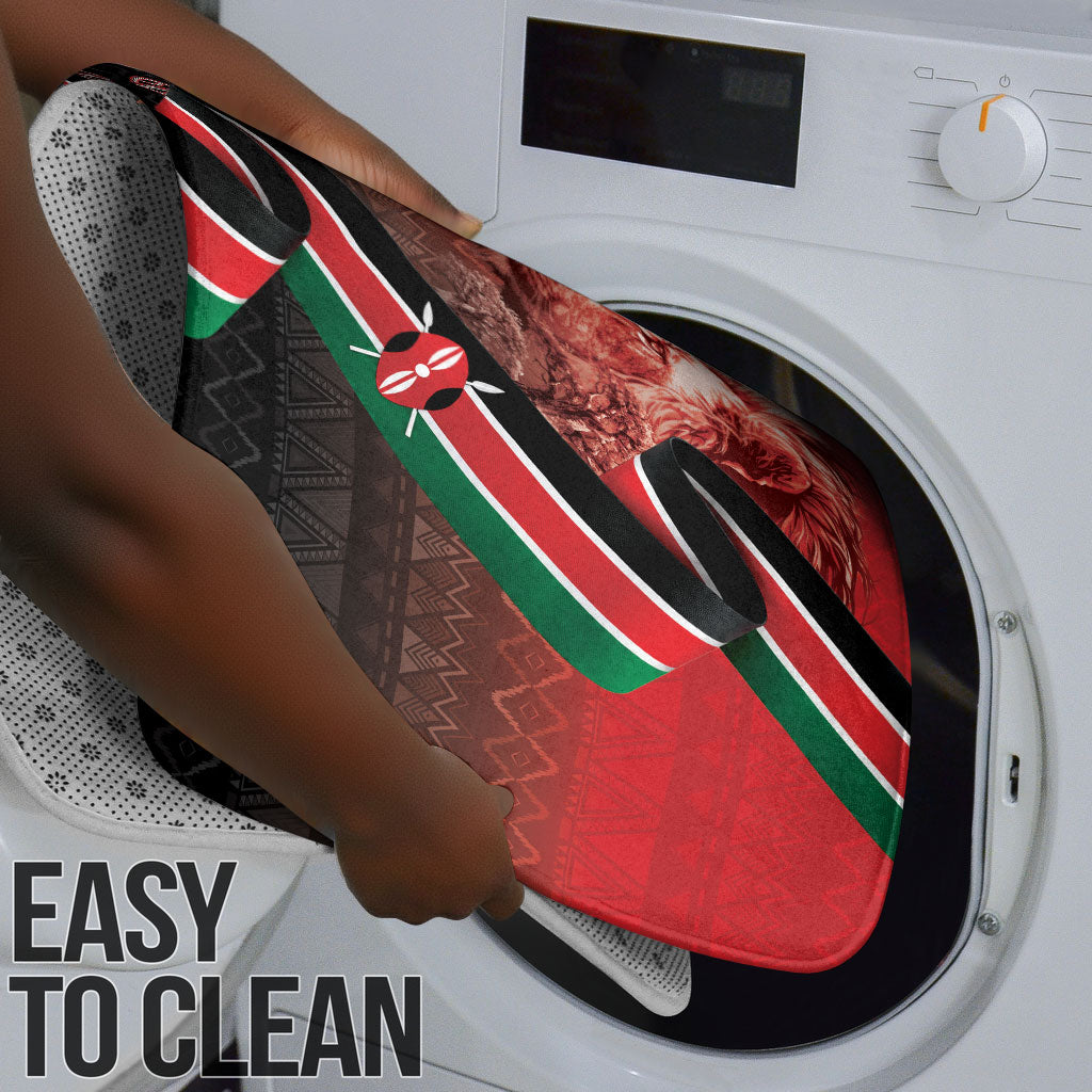 Jamhuri Ya Kenya Bathroom Set Patriotic Lion With Flag