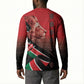 Jamhuri Ya Kenya Button Sweatshirt Patriotic Lion With Flag