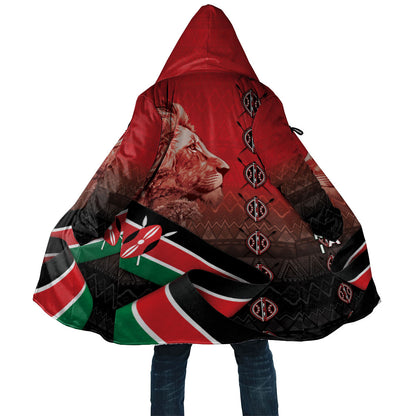 Jamhuri Ya Kenya Cloak Patriotic Lion With Flag