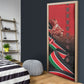 Jamhuri Ya Kenya Door Cover Patriotic Lion With Flag