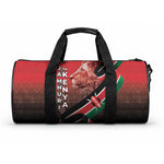 Jamhuri Ya Kenya Duffle Bag Patriotic Lion With Flag