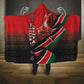 Jamhuri Ya Kenya Hooded Blanket Patriotic Lion With Flag