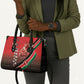 Jamhuri Ya Kenya Leather Bag Patriotic Lion With Flag