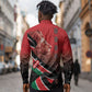 Jamhuri Ya Kenya Long Sleeve Button Shirt Patriotic Lion With Flag