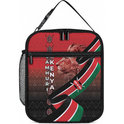 Jamhuri Ya Kenya Lunch Bag Patriotic Lion With Flag