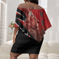Jamhuri Ya Kenya Off Shoulder Short Dress Patriotic Lion With Flag