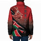 Jamhuri Ya Kenya Padded Jacket Patriotic Lion With Flag