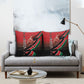 Jamhuri Ya Kenya Pillow Cover Patriotic Lion With Flag