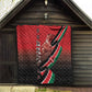 Jamhuri Ya Kenya Quilt Patriotic Lion With Flag