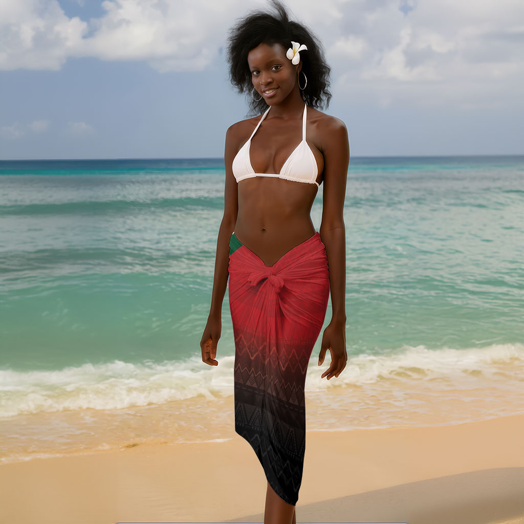 Jamhuri Ya Kenya Sarong Patriotic Lion With Flag