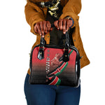 Jamhuri Ya Kenya Shoulder Handbag Patriotic Lion With Flag