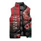 Jamhuri Ya Kenya Sleeveless Puffer Jacket Patriotic Lion With Flag
