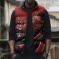Jamhuri Ya Kenya Sleeveless Puffer Jacket Patriotic Lion With Flag