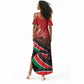 Jamhuri Ya Kenya Summer Maxi Dress Patriotic Lion With Flag