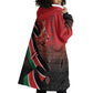 Jamhuri Ya Kenya Wearable Blanket Hoodie Patriotic Lion With Flag