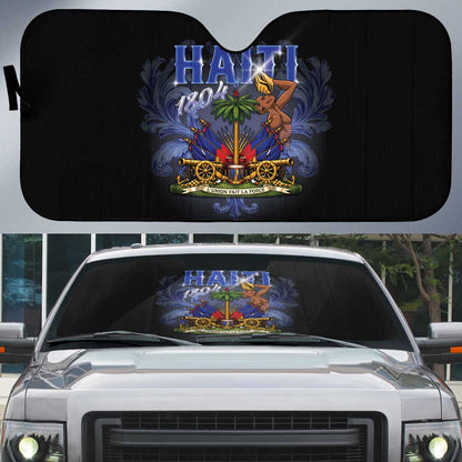 Haiti 1804 Auto Sun Shade Haitian Heritage Month