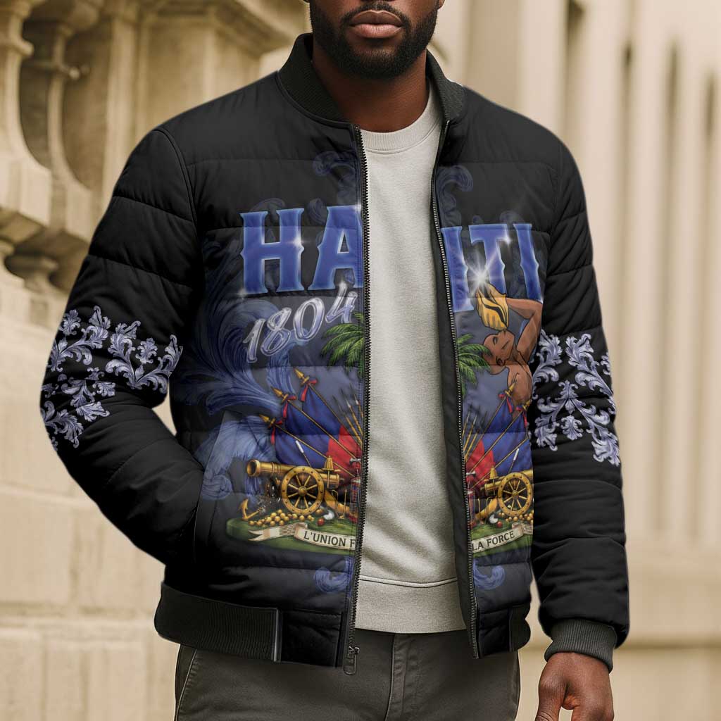 Haiti 1804 Bomber Puffer Jacket Haitian Heritage Month