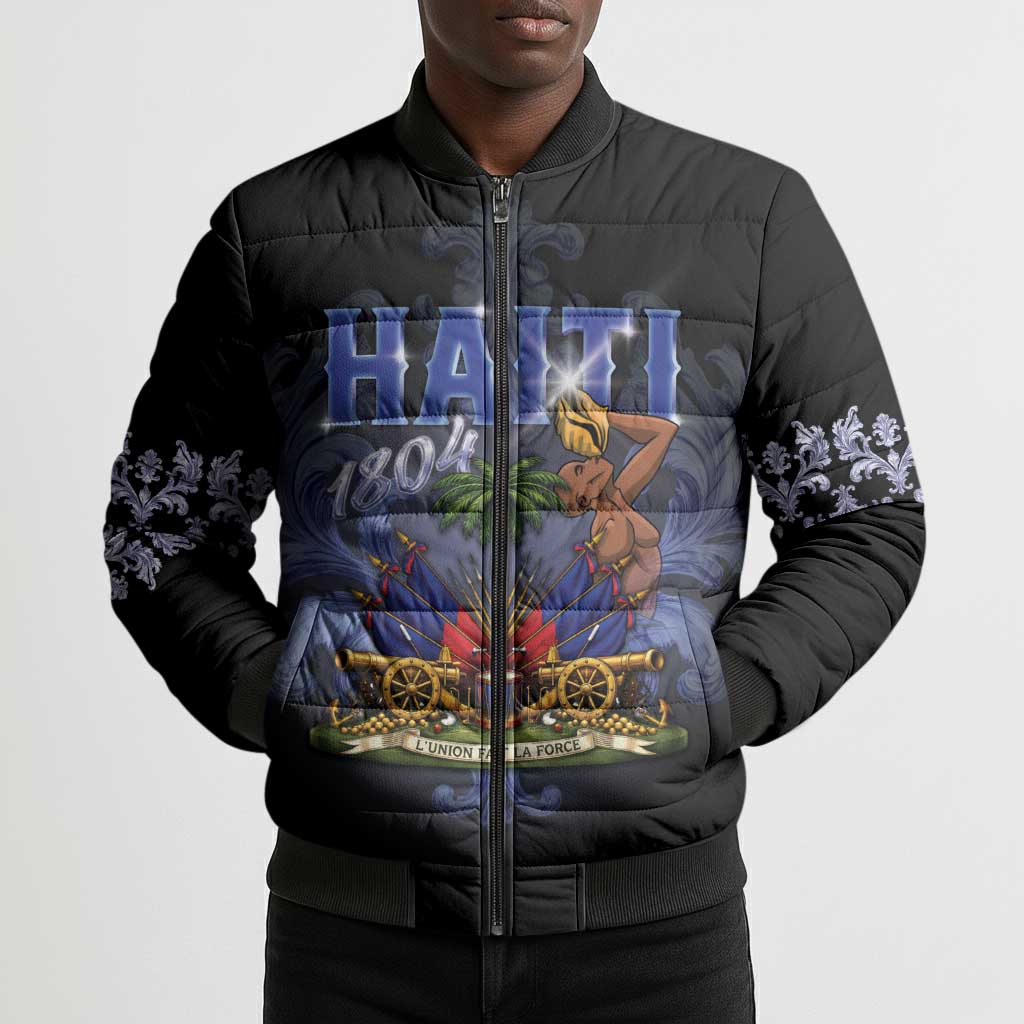 Haiti 1804 Bomber Puffer Jacket Haitian Heritage Month